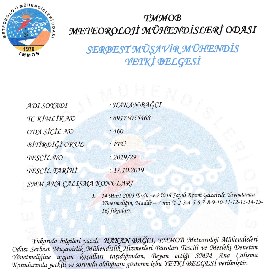 SMM yetki belgesi görseli